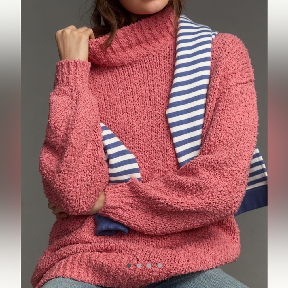*Anthropologie The Need It Oversized Mock Neck Sweater